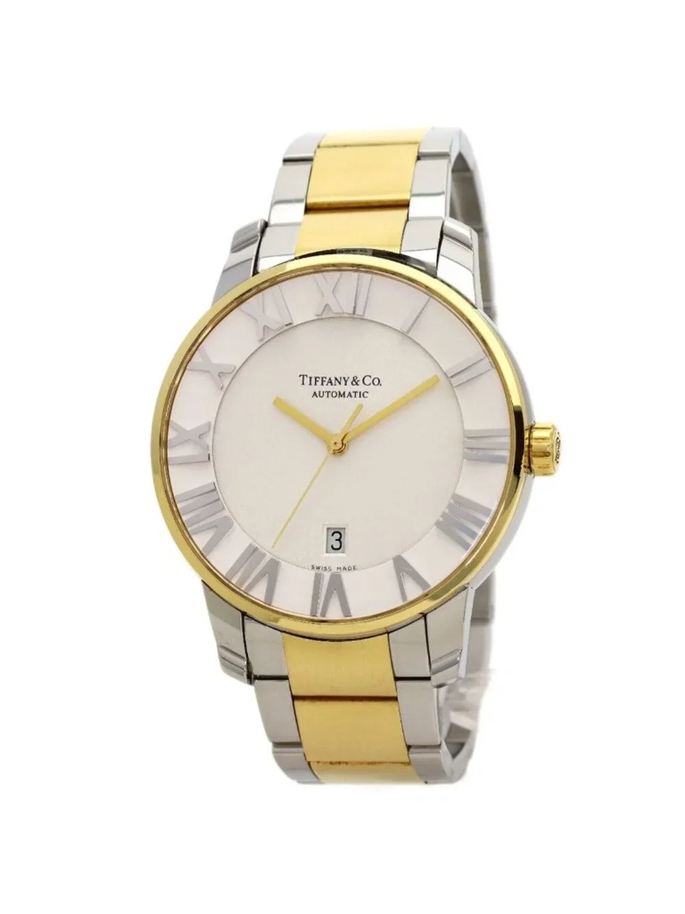 Tiffany & Co Atlas Dome Watch SS Yellow Gold
